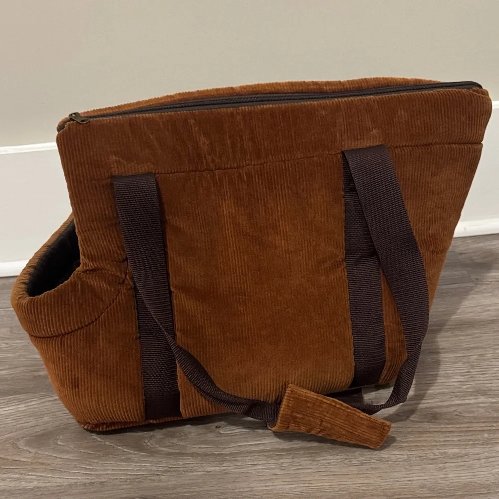 Corduroy Pet Carrier - Picture 4 of 13